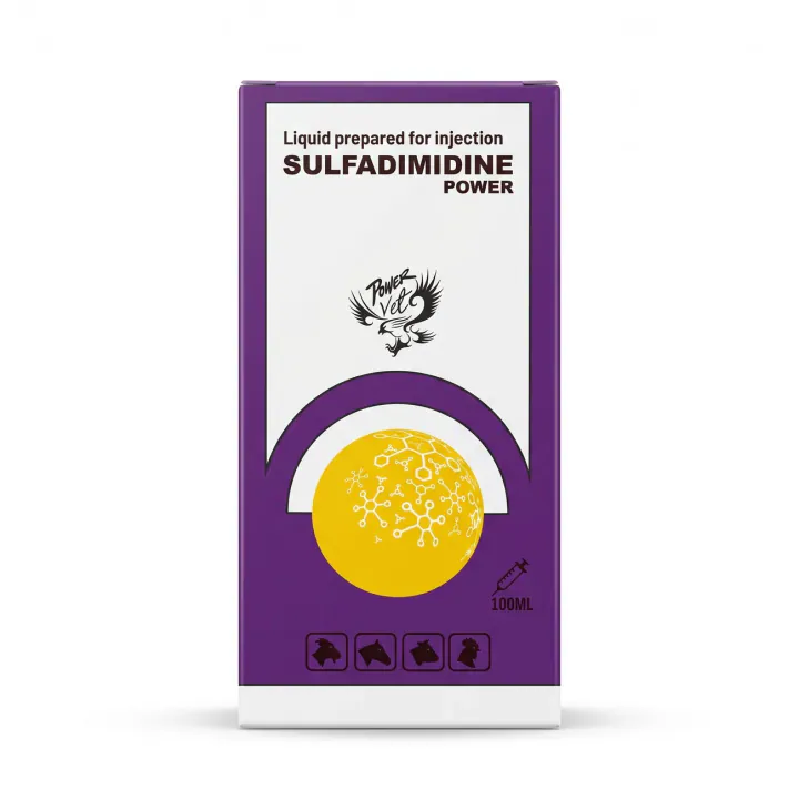 Sulfadimidine Power — Injection, Glass bottle 100 ml